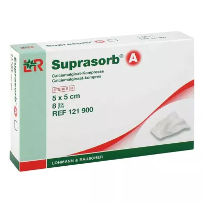 SUPRASORB A Αλγινικό ασβέστιο Compr.5x5 cm, 8 τεμάχια SUPRASORB A Αλγινικό ασβέστιο Compr.5x5 cm, 8 τεμάχια