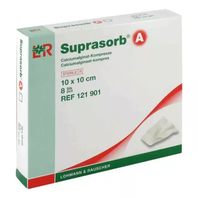 SUPRASORB A Κομπρέσα αλγινικού ασβεστίου 10x10 cm, 8 τεμάχια
