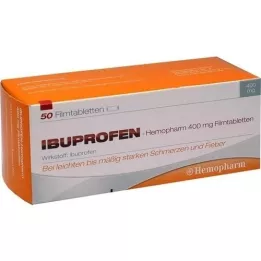 IBUPROFEN Hemopharm 400 mg επικαλυμμένα με λεπτό υμένιο δισκία, 50 τεμάχια