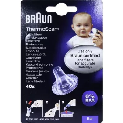 BRAUN THERMOSCAN Προστατευτικά καπάκια LF40, 40 τεμ