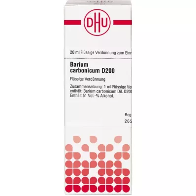 BARIUM CARBONICUM D 200 αραίωση, 20 ml