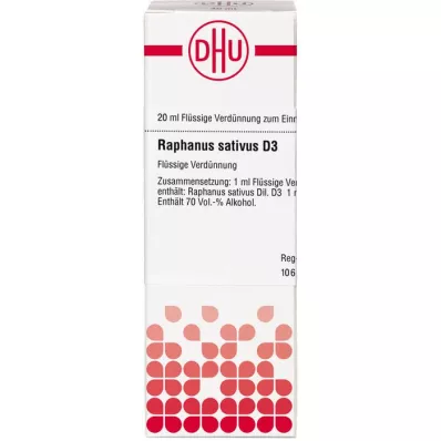 RAPHANUS SATIVUS Αραίωση D 3, 20 ml