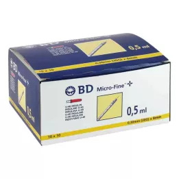 BD MICRO-FINE+ Insulinspr.0.5 ml U40 8 mm, 100X0.5 ml