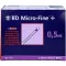 BD MICRO-FINE+ Insulinspr.0,5 ml U100 8 mm, 100X0.5 ml