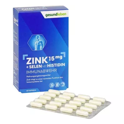 Healthy living ψευδάργυρος 15 mg + κάψουλες σεληνίου (60 τεμάχια)