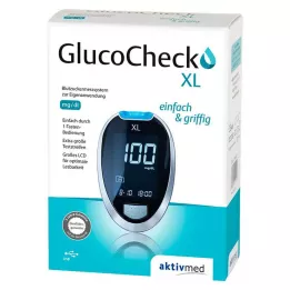 GLUCOCHECK XL Σετ μετρητή γλυκόζης αίματος mg/dl, 1 τεμάχιο