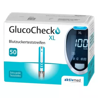 Ταινίες μέτρησης σακχάρου αίματος GlucoCheck XL , 50 τεμ Ταινίες μέτρησης σακχάρου αίματος GlucoCheck XL , 50 τεμ