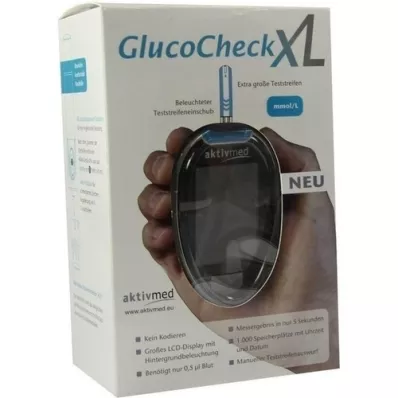 GLUCOCHECK XL Σετ μετρητή γλυκόζης αίματος mmol/l, 1 τεμάχιο