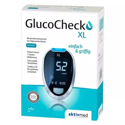 Gluco Check XL σετ μέτρησης γλυκόζης αίματος mmol/l, 1 τεμ