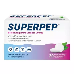 SUPERPEP Ταξιδιωτική τσίχλα Dragees 20 mg, 20 τεμάχια