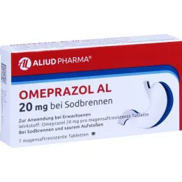 OMEPRAZOL AL 20 mg δισκία b.Sodbr.γαστρικού χυμού, 7 τεμάχια