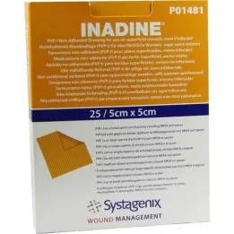 INADINE Αλοιφή γάζα w. PVP Iod. 5x5cm, 25 τεμ