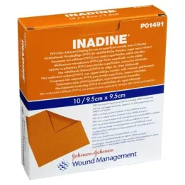 INADINE Αλοιφή γάζα w. PVP Iod. 9,5x9,5cm, 10 τεμ