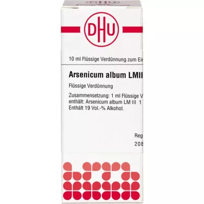 ARSENICUM ALBUM LM III Αραίωση, 10 ml