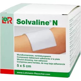 SOLVALINE N Κομπρέσες 5x5 cm αποστειρωμένες, 25 τεμάχια