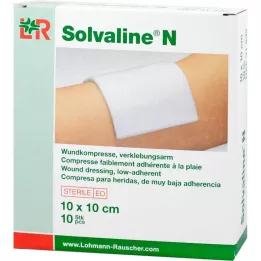 SOLVALINE N Κομπρέσες 10x10 cm αποστειρωμένες, 10 τεμάχια
