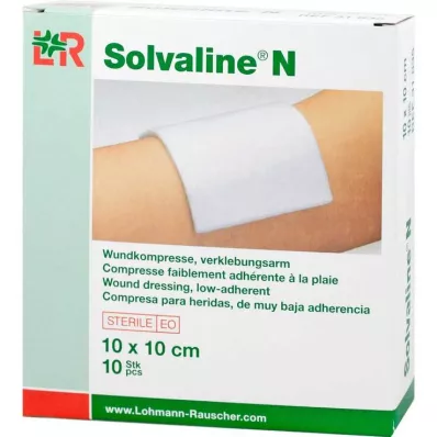 Solvaline N 10x10 cm αποστειρωμένες κομπρέσες, 10 τεμ