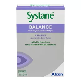 SYSTANE BALANCE Ενυδατικές σταγόνες για τα μάτια, 3X10 ml