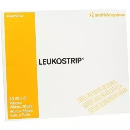 LEUKOSTRIP Λωρίδες ράμματος τραύματος 4x38 mm, 10X8 τεμ