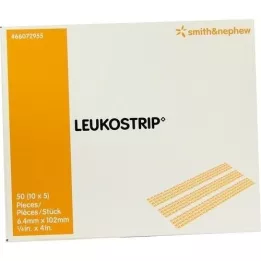 LEUKOSTRIP Λωρίδες ράμματος τραύματος 6,4x102 mm, 10X5 τεμ
