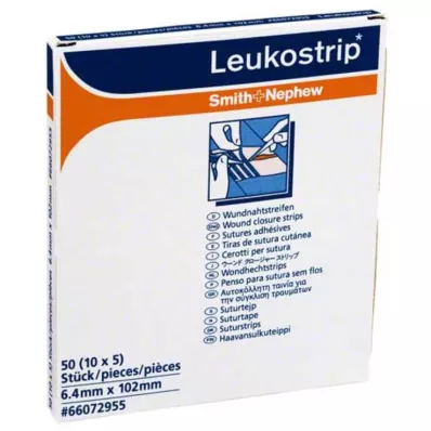 LEUKOSTRIP Λωρίδες ράμματος τραύματος 6,4x102 mm, 10X5 τεμ