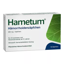 HAMETUM Υπόθετα αιμορροΐδων, 10 τεμάχια