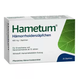 HAMETUM Αιμορροϊδικά υπόθετα, 25 τεμάχια