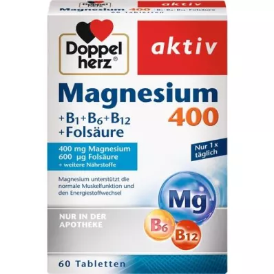 DOPPELHERZ Μαγνήσιο 400 mg δισκία, 60 κάψουλες
