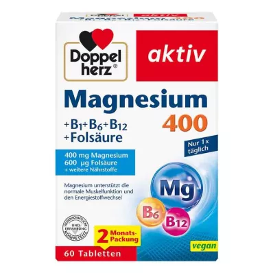 DOPPELHERZ Μαγνήσιο 400 mg δισκία, 60 κάψουλες