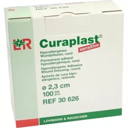 CURAPLAST Λωρίδες ευαίσθητες στρογγυλές 23 mm, 100 τεμ