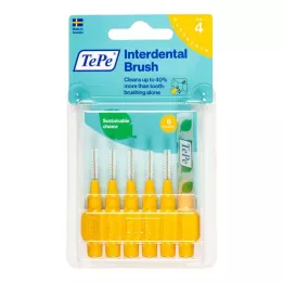 TEPE Ενδοδοντικό βουρτσάκι Original 0.7mm ISO 4 κίτρινα, 6 τεμ