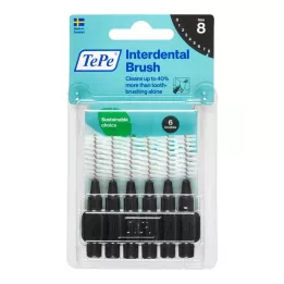 TEPE Μεσοδόντια βούρτσα Original 1.5mm ISO 8 μαύρα, 6 τεμ