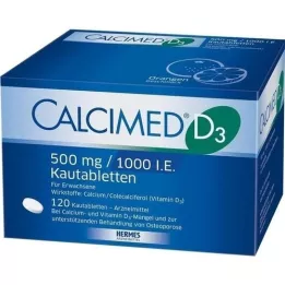 CALCIMED D3 500 mg/1000 I.U. Μασώμενα δισκία, 120 κάψουλες