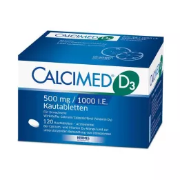 CALCIMED D3 500 mg/1000 I.U. Μασώμενα δισκία, 120 κάψουλες
