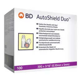 BD AUTOSHIELD Βελόνες στυλό ασφαλείας Duo 5 mm, 100 τεμ