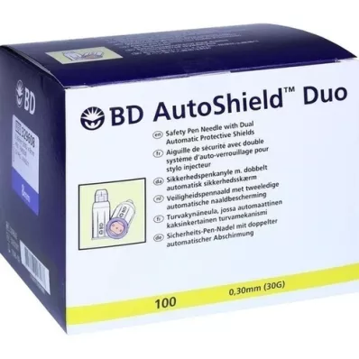 BD AUTOSHIELD Βελόνες στυλό ασφαλείας Duo 8 mm, 100 τεμ