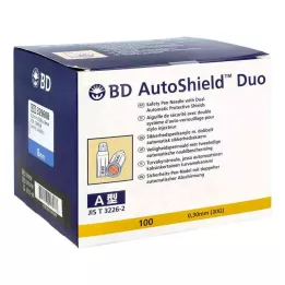 BD AUTOSHIELD Βελόνες στυλό ασφαλείας Duo 8 mm, 100 τεμ
