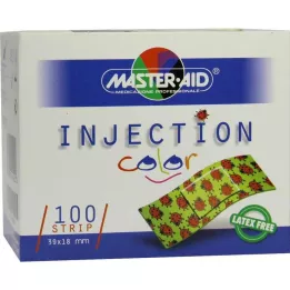 INJECTION παιδικό σκαθάρι από γύψο σε λωρίδες χρώματος 18x39 mm, 100 τεμάχια