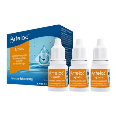 Ζελέ ματιών Artelac® Lipids για πολύ υγρά μάτια, 3Χ10 γρ