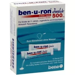 BEN-U-RON direct 500 mg κόκκοι φράουλα/βανίλια, 10 τεμάχια
