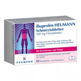 IBUPROFEN Heumann Ταμπλέτες ανακούφισης από τον πόνο 400 mg, 50 τεμάχια