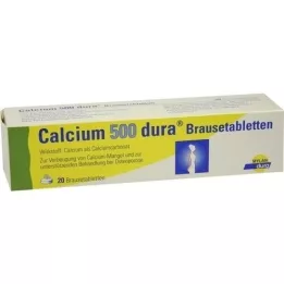 CALCIUM 500 αναβράζοντα δισκία dura, 20 τεμάχια