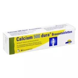 CALCIUM 500 αναβράζοντα δισκία dura, 20 τεμάχια
