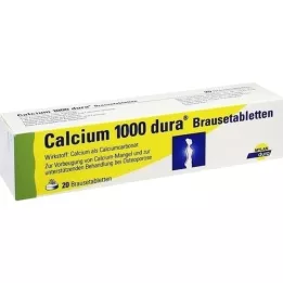 CALCIUM 1000 αναβράζοντα δισκία dura, 20 τεμάχια