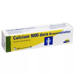 CALCIUM 1000 αναβράζοντα δισκία dura, 20 τεμάχια