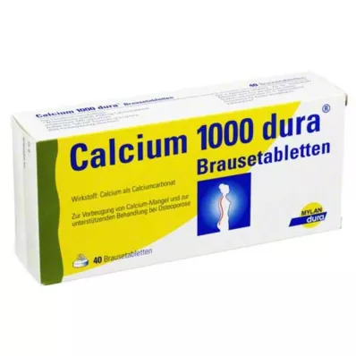 Αναβράζοντα δισκία Calcium 1000 dura, 40 τεμ