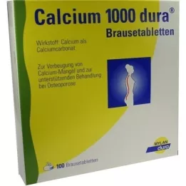 CALCIUM 1000 αναβράζοντα δισκία dura, 100 τεμάχια