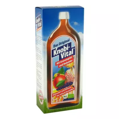 KNOBIVITAL με ρόδι+σκληρό μούρο βιολογικό, 960 ml