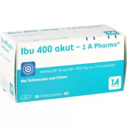 IBU 400 akut-1A Pharma επικαλυμμένα με λεπτό υμένιο δισκία, 30 τεμάχια