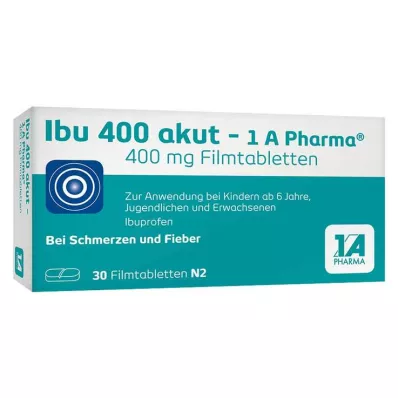 Ibu 400 acute – 1 A Pharma® επικαλυμμένα με λεπτό υμένιο δισκία, 30 τεμ